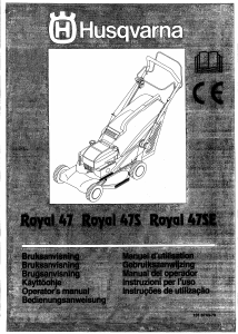 Manual de uso Husqvarna Royal 47SE Cortacésped