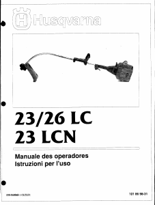 Manuale Husqvarna 26LC Tagliabordi