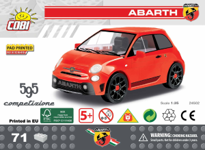 Käyttöohje Cobi set 24502 Youngtimer Fiat Abarth 595