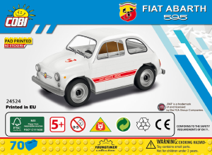 Brugsanvisning Cobi set 24524 Youngtimer Fiat Abarth 595