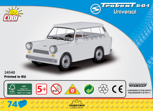 Kullanım kılavuzu Cobi set 24540 Youngtimer Trabant 601 Universal