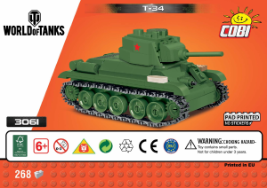 Handleiding Cobi set 3061 World of Tanks T-34