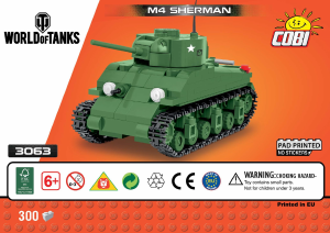 Kullanım kılavuzu Cobi set 3063 World of Tanks M4 Sherman