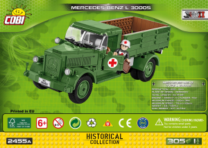 Bruksanvisning Cobi set 2455A Small Army WWII Mercedes-Benz L 3000S