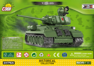 Käyttöohje Cobi set 2476A Small Army WWII T-34/85