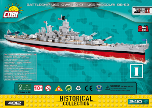 Bruksanvisning Cobi set 4812 Small Army WWII USS Iowa