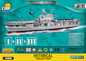 Handleiding Cobi set 4816¬†Small Army WWII USS Enterprise