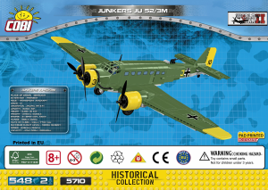 Manuál Cobi set 5710 Small Army WWII Junkers JU 52/3M