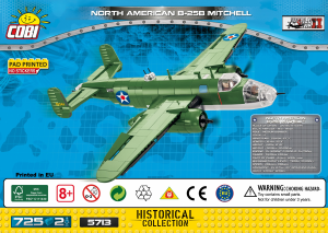 Handleiding Cobi set 5713 Small Army WWII North American B-25B Mitchell