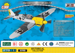 Handleiding Cobi set 5715 Small Army WWII Messerschmitt BF 109 F-2