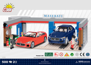 Vadovas Cobi set 24568 Maserati Garage