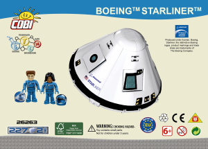 Návod Cobi set 26263 Boeing Starliner