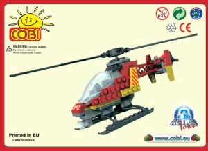 Bedienungsanleitung Cobi set 1422 Action Town Feuerwehr Hubschrauver