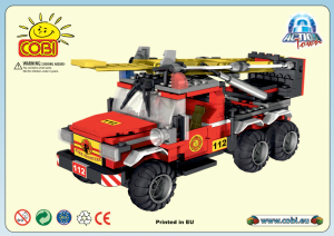 Bedienungsanleitung Cobi set 1438 Action Town Feuerwehrauto