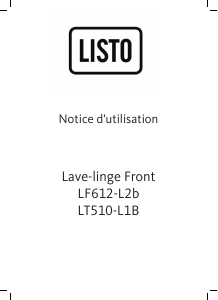 Mode d’emploi Listo LF 510-L1b Lave-linge