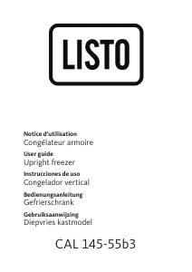 Manual de uso Listo CAL 145-55b3 Congelador