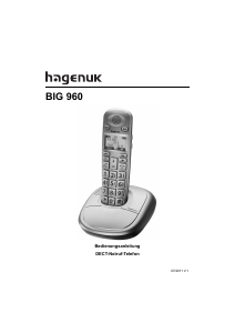 Bedienungsanleitung Hagenuk Big 960 Schnurlose telefon
