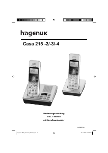 Bedienungsanleitung Hagenuk Casa 215-4 Schnurlose telefon