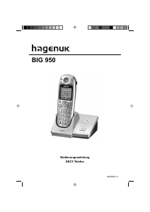 Bedienungsanleitung Hagenuk Big 950 Schnurlose telefon