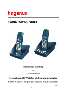 Bedienungsanleitung Hagenuk Swing Voice Schnurlose telefon