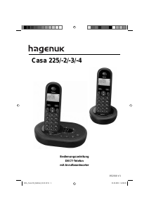 Bedienungsanleitung Hagenuk Casa 225-3 Schnurlose telefon