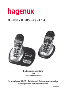 Bedienungsanleitung Hagenuk H 1050-4 Schnurlose telefon