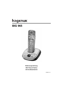 Bedienungsanleitung Hagenuk Big 965 Schnurlose telefon