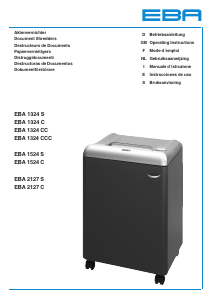 Manuale EBA 1324 C Distruggidocumenti