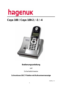 Bedienungsanleitung Hagenuk Caya 100-3 Schnurlose telefon