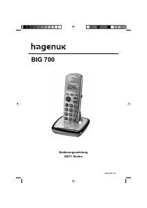 Bedienungsanleitung Hagenuk Big 700 Schnurlose telefon