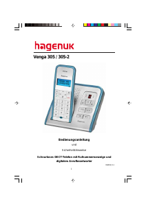 Bedienungsanleitung Hagenuk Venga 305 Schnurlose telefon