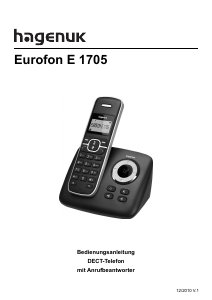 Bedienungsanleitung Hagenuk Eurofon E 1705 Schnurlose telefon