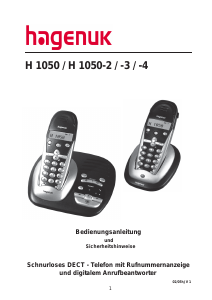 Bedienungsanleitung Hagenuk H 1050-3 Schnurlose telefon