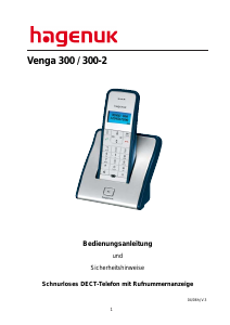 Bedienungsanleitung Hagenuk Venga 300-2 Schnurlose telefon