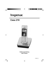 Bedienungsanleitung Hagenuk Casa 210 Schnurlose telefon