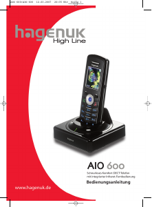 Bedienungsanleitung Hagenuk AIO 600 Schnurlose telefon