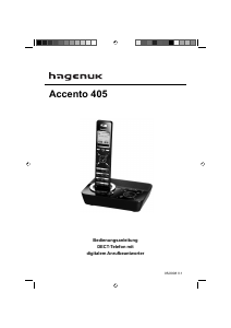 Bedienungsanleitung Hagenuk Accento 405 Schnurlose telefon