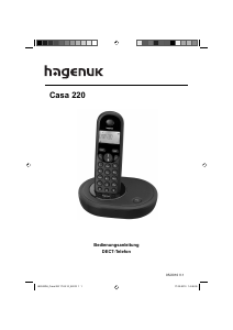 Bedienungsanleitung Hagenuk Casa 220 Schnurlose telefon