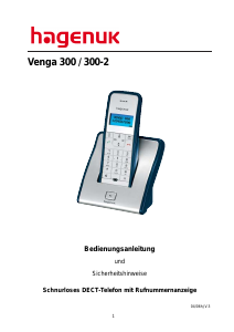 Bedienungsanleitung Hagenuk Venga 300 Schnurlose telefon