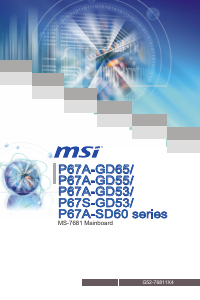 Handleiding MSI P67A-GD65 Moederbord