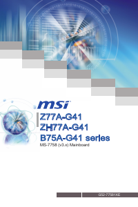 Manual MSI B75A-G41 Motherboard