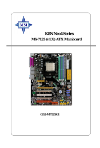 Manual MSI MS-7125 Motherboard