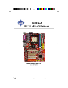 Manual MSI MS-7151 Motherboard