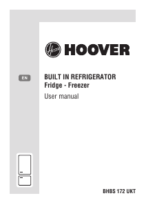 Handleiding Hoover BHBS 172 UKT Koel-vries combinatie