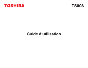 Mode d’emploi Toshiba TS808 Téléphone portable