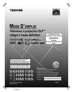 Mode d’emploi Toshiba 72HM195 Téléviseur