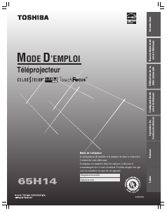 Mode d’emploi Toshiba 65H14 Téléviseur