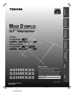 Mode d’emploi Toshiba 46HMX85 Téléviseur
