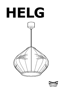 Manual IKEA HELG Candeeiro