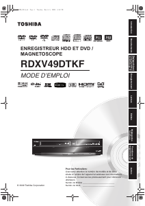 Mode d’emploi Toshiba RD-XV49DTKF Combi DVD-vidéo